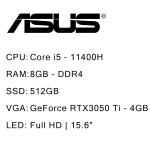 مشخصات، قیمت و خرید لپ تاپ ایسوس 15.6 اینچی مدل ASUS TUF Gaming F15 FX506HE | پدیده شیراز