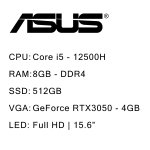 مشخصات، قیمت و خرید لپ تاپ ایسوس 15.6 اینچی مدل ASUS TUF Gaming F15 FX507ZC4 - 2 | پدیده شیراز