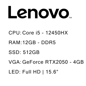 لپ تاپ لنوو 159037 – LOQ 12450HX